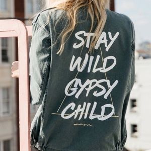 Spiritual gangster army jacket - barely worn - size medium